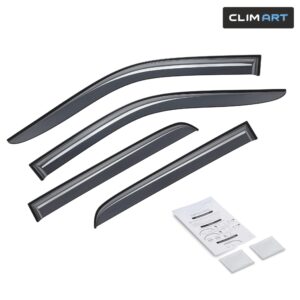 CLIM ART Tape-On Window Deflectors Extra Durable