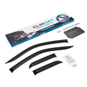CLIM ART Tape-On Window Deflectors Extra Durable