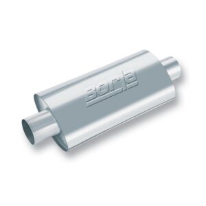 XR-1 Sportsman Racing Muffler 2.5in Center Inlet/ 2.5in Center Outlet 4.5in x 7.88in Oval x 16in Long Body