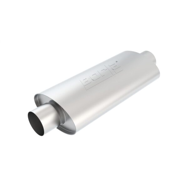 XR-1 Sportsman Racing Muffler 3in Center Inlet/ 3in Center Outlet 4.5in x 7.88in Oval x 16in Long Body
