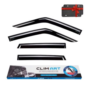 CLIM ART Tape-On Window Deflectors Extra Durable