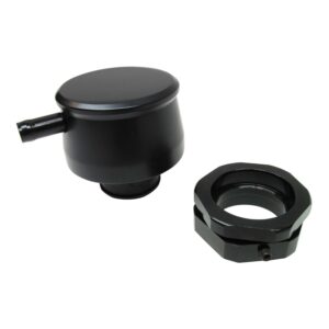 Valve Cover Breather Kit, Push In Style, Black Anodized