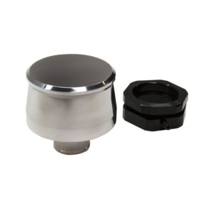 Valve Cover Breather Kit, Push In Style, Black Anodized