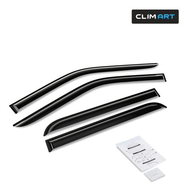 CLIM ART Tape-On Window Deflectors Extra Durable