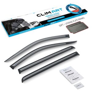 CLIM ART Tape-On Window Deflectors Extra Durable