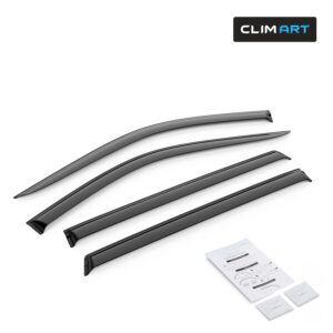 CLIM ART Tape-On Window Deflectors Extra Durable