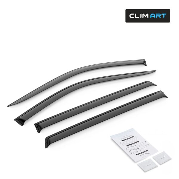 CLIM ART Tape-On Window Deflectors Extra Durable