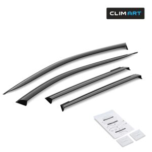 CLIM ART Tape-On Window Deflectors Extra Durable