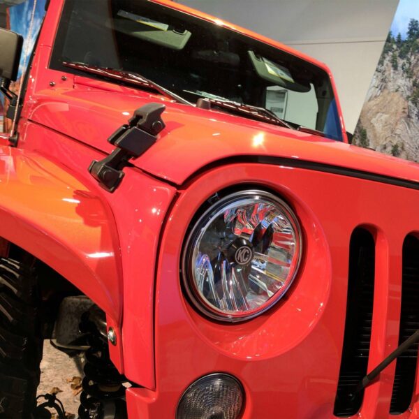 KC Hilites 7 in Gravity LED - 2-Headlights - 40W Driving Beam - for 07-18 Jeep JK