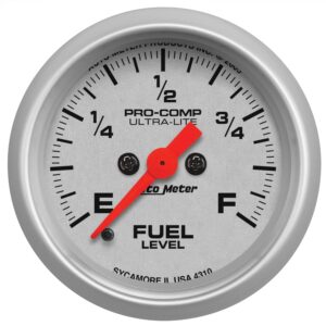2-1/16 in. FUEL LEVEL, PROGRAMMABLE 0-280 O, ULTRA-LITE