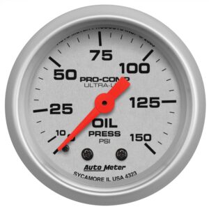 2-1/16 in. OIL PRESSURE, 0-150 PSI, ULTRA-LITE