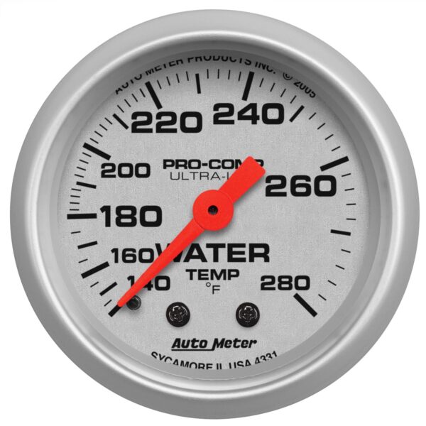 2-1/16 in. WATER TEMPERATURE, 140-280 Fahrenheit, ULTRA-LITE