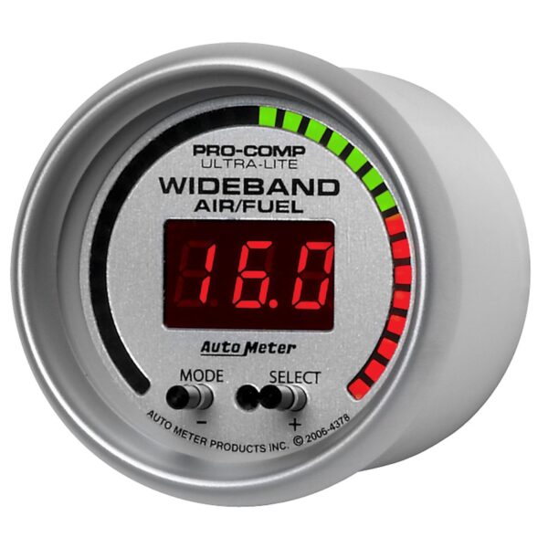 2-1/16 in. WIDEBAND PRO AIR/FUEL RATIO, 6:1-20:1 AFR, ULTRA-LITE