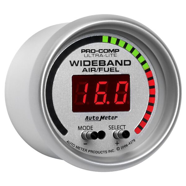 2-1/16 in. WIDEBAND PRO AIR/FUEL RATIO, 6:1-20:1 AFR, ULTRA-LITE