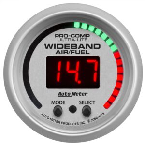 2-1/16 in. WIDEBAND PRO PLUS AIR/FUEL RATIO, 6:1-20:1 AFR, ULTRA-LITE