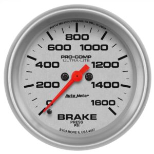 2-5/8 in. BRAKE PRESSURE, 0-1600 PSI, ULTRA-LITE
