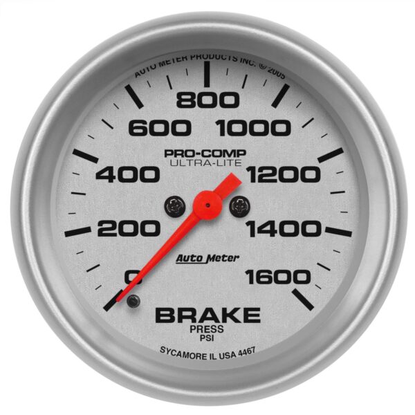 2-5/8 in. BRAKE PRESSURE, 0-1600 PSI, ULTRA-LITE