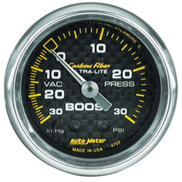 2-1/16 in. BOOST/VACUUM, 30 IN HG/30 PSI, CARBON FIBER