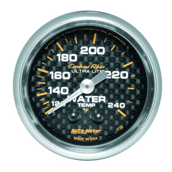 2-1/16 in. WATER TEMPERATURE, 120-240 Fahrenheit, CARBON FIBER