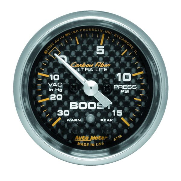 2-1/16 in. BOOST/VACUUM, 30 IN HG/15 PSI, CARBON FIBER