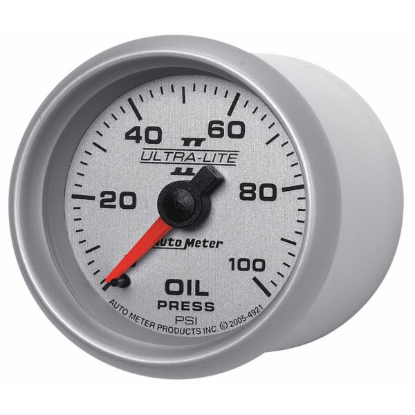 2-1/16 in. OIL PRESSURE, 0-100 PSI, ULTRA-LITE II