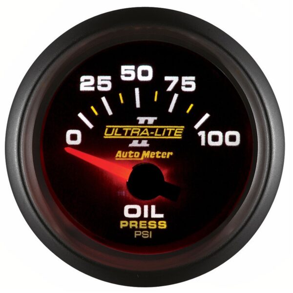 2-1/16 in. OIL PRESSURE, 0-100 PSI, ULTRA-LITE II