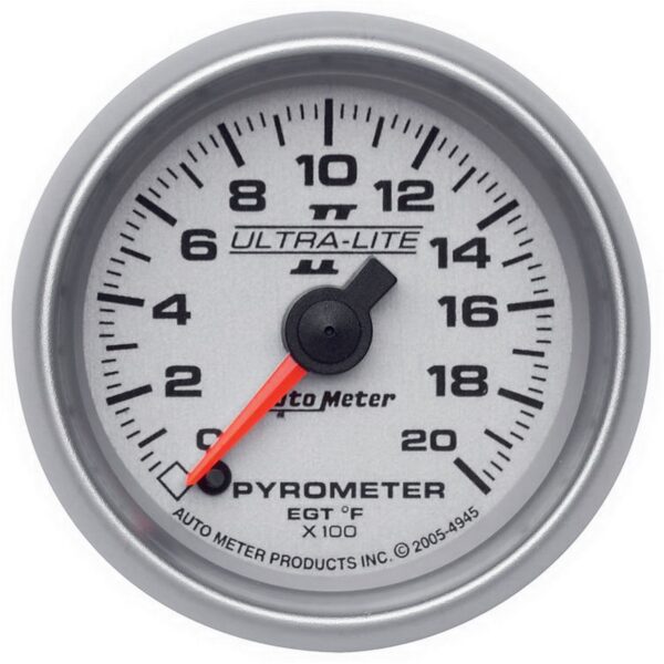 2-1/16 in. PYROMETER, 0-2000 Fahrenheit, ULTRA-LITE II