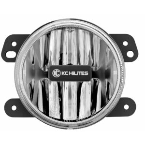 KC Hilites 4 in Gravity LED G4 - 2-Light System - SAE/ECE - 10W Fog Beam - for 07-09 Jeep JK
