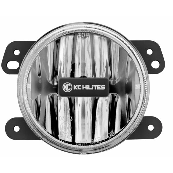 KC Hilites 4 in Gravity LED G4 - 2-Light System - SAE/ECE - 10W Fog Beam - for 07-09 Jeep JK