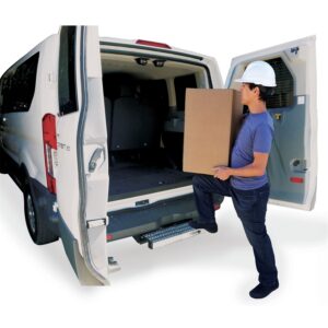 CARR  - 501079 - WTS; 24 in. Retractable Step (Ford Transit Van,Rear Door); XP3 Blk /Glvznd