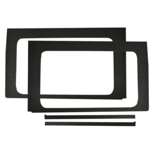 DEI 50177 Wrangler JL 4-Door Black Leather Look Rear Side Window Only 050177