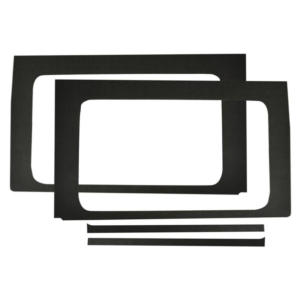 DEI 50177 Wrangler JL 4-Door Black Leather Look Rear Side Window Only 050177