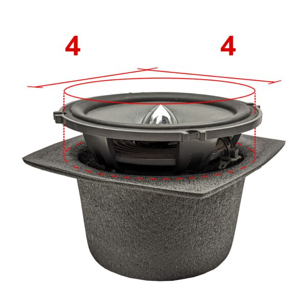 DEI 50310 Speaker Baffles 4" Round 050310