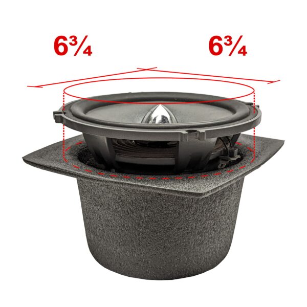 DEI 50341 Boom Mat Speaker Baffle 6.75 in. Round Slim Pair 050341