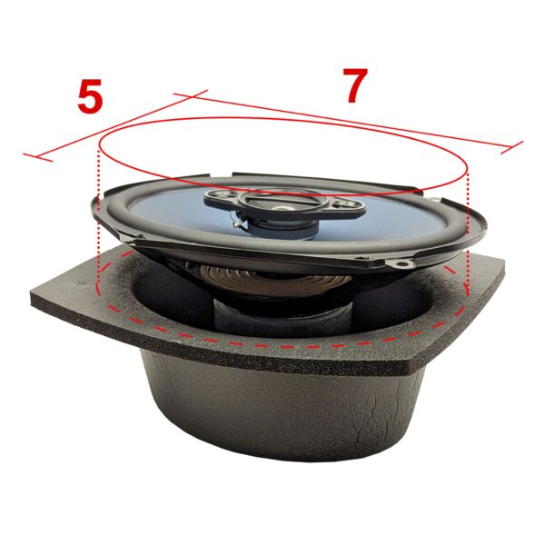 DEI 50360 Speaker Baffles 5" x 7" Oval 050360