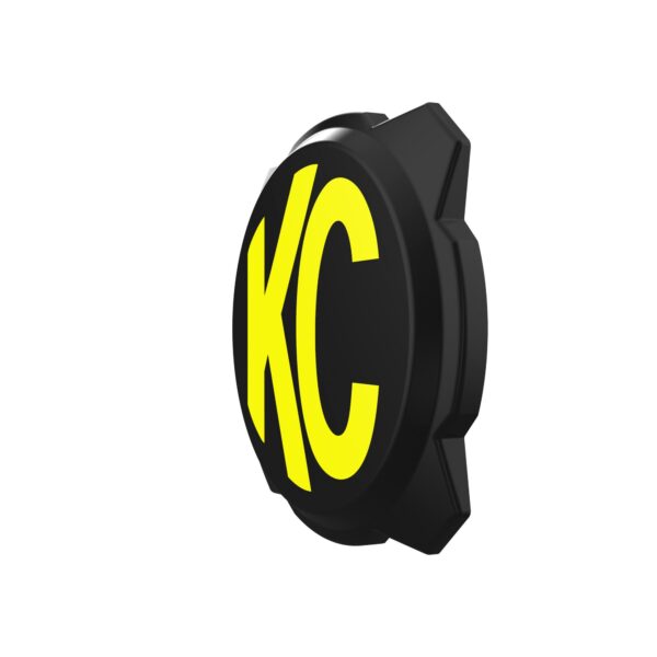 KC Hilites 6 in Pro6 Gravity Light Cover - Black / Yellow KC Logo
