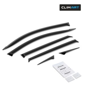CLIM ART Tape-On Window Deflectors Extra Durable