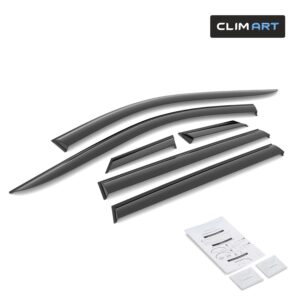 CLIM ART Tape-On Window Deflectors Extra Durable