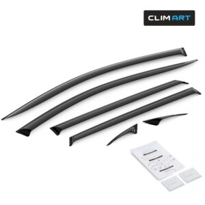 CLIM ART Tape-On Window Deflectors Extra Durable
