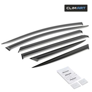 CLIM ART Tape-On Window Deflectors Extra Durable
