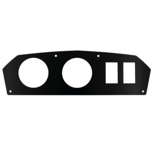 GAUGE & SWITCH PANEL, DIRECT FIT, 2 GAUGE 2-1/16in& 2 SWITCH, CAN-AM MAVERICK 12-18 & COMMANDER 10-20