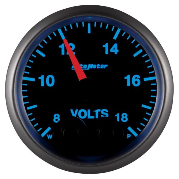 2-1/16 in. VOLTMETER, 8-18V, ELITE
