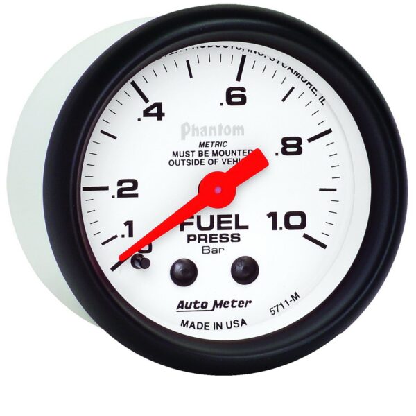 2-1/16 in. FUEL PRESSURE, 0-1.0 BAR, PHANTOM