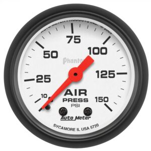 2-1/16 in. AIR PRESSURE, 0-150 PSI, PHANTOM
