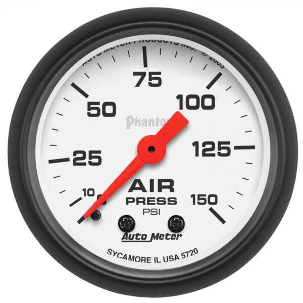 2-1/16 in. AIR PRESSURE, 0-150 PSI, PHANTOM