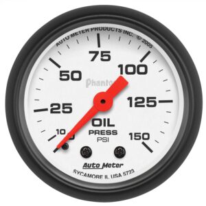 2-1/16 in. OIL PRESSURE, 0-150 PSI, PHANTOM