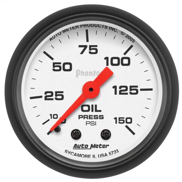 2-1/16 in. OIL PRESSURE, 0-150 PSI, PHANTOM