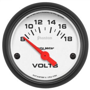 2-1/16 in. VOLTMETER, 8-18V, PHANTOM