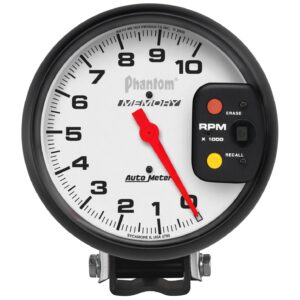 5 in. PEDESTAL TACHOMETER, 0-10,000 RPM, PHANTOM