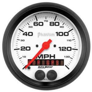 3-3/8 in. GPS SPEEDOMETER, 0-140 MPH, PHANTOM